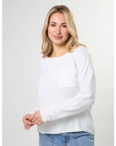 Stella Gemma: STELLA & GEMMA STREET POCKET JUMPER - WHITE
