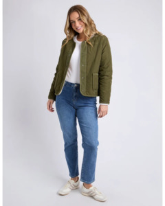 Foxwood: FOXWOOD ALBERTA QUILTED JACKET - MOSS