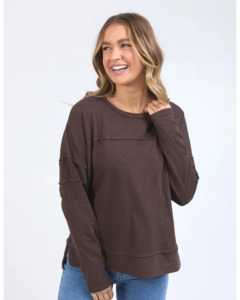 FOXWOOD JAYNE THROW ON TOP - COFFEE