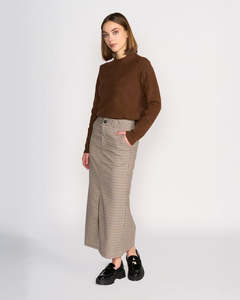 Skirts: KNEWE MIDI STRAIGHT SKIRT - PAIGE