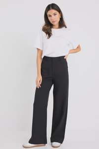 Pants: AMONG THE BRAVE - ZOEY HIGH RISE PANTS - BLACK