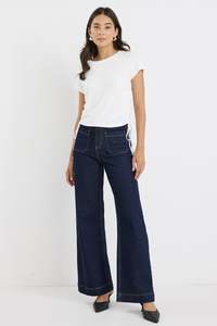 AMONG THE BRAVE - ZOEY HIGH RISE JEAN - INDIGO