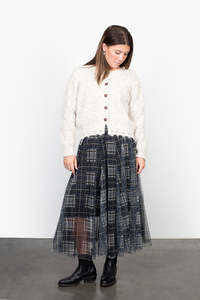 Antler: ANTLER TILLY TULLE SKIRT - CHECK PATTERN