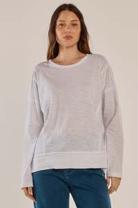 BETTY BASICS BEATRIS TEE - WHITE