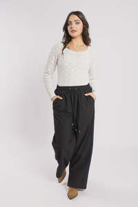 DRAMA THE LABEL LAKE PANT - NOIR STRIPE