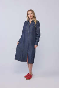 Drama The Label: DRAMA THE LABEL DENVER DRESS - DARK DENIM