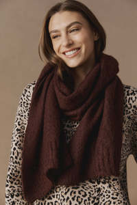 EB & IVE CALISTA SCARF - MAHOGANY