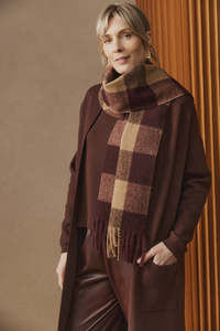 Eb Ive: EB & IVE ZALA SCARF - MAHOGANY