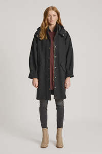 Eb Ive: EB & IVE - SABLE HOOD JACKET - CHAR