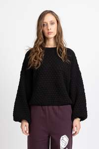 Federation Honeycomb Knit - Black