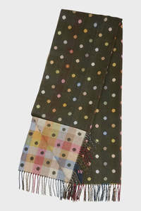 HAVEN COLUMBUS SPOT SCARF - OLIVE