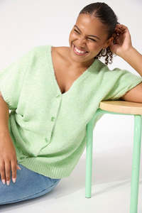 Haven: HAVEN VALENZA KNIT VEST - MINT