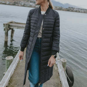 MOKE NZ KAZ DOWN COAT - BLACK