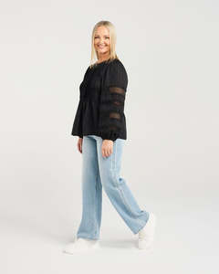 Seduce: SEDUCE FATIMA TOP - BLACK