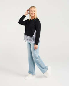 Seduce: SEDUCE HAZEL TOP - SLATE SIGNAL