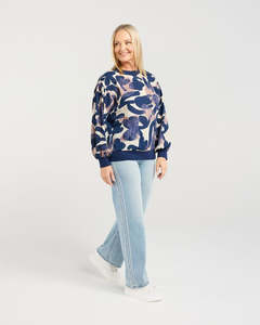 Seduce: SEDUCE EMILY TOP - BOLD FLORA