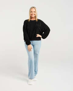 ZAFINA GAIA JUMPER - BLACK