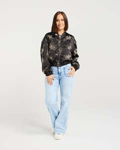 Zafina: ZAFINA RAVEN JACKET - GILDED BLOOM