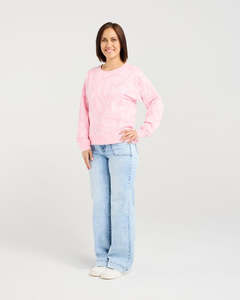 ZAFINA VERONA JUMPER - PINK HEARTS