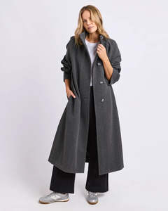 Foxwood: FOXWOOD FERMONT COAT - CHARCOAL
