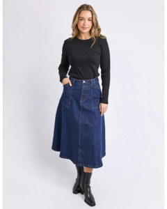 FOXWOOD POTTER SKIRT - INDIGO