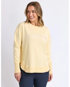 FOXWOOD SIMPLIFIED METALLIC CREW - LEMON