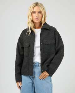 ALL ABOUT EVE LANE JACKET - WASHED BLACK