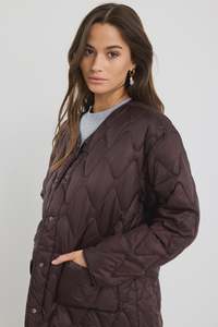 Products: STORIES TO BE TOLD FRANKLY PUFFER JACKET - CHOCOLATE