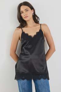 GEORGIO ZOE - NOIR TRIM CAMI - BLACK