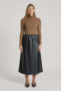 Skirts: EB & IVE - AMINA SKIRT - BLACK