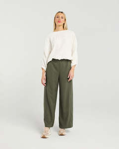 ET ALIA AURA TOP - BLANC PLEAT