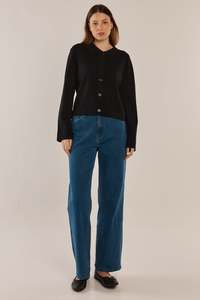 BETTY BASICS ROSIE CARDIGAN - BLACK