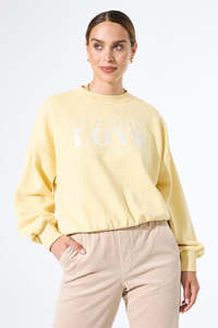 Garcia: GARCIA LOVE HOODIE - MELLOW YELLOW