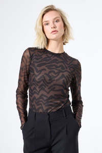 GARCIA PRINTED L/S TEE - BLACK