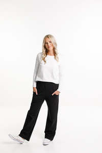 HOME-LEE AVENUE PANTS - BLACK WITH MATTE BLACK X - HL266 BMX