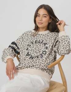 Stella Gemma: STELLA & GEMMA ESSENTIAL SWEAT - LEPOARD