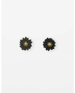 STELLA & GEMMA EARRING - MINI DAISY - BLACK