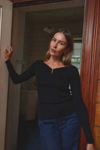 Thing Thing: THING THING LOOP LONGSLEEVE - BLACK