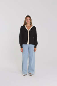 Thing Thing: THING THING ARMOUR CARDIGAN - BLACK