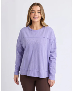 Foxwood: FOXWOOD THROW ON TEE - LAVENDER