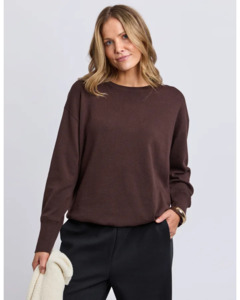 Foxwood: FOXWOOD DELILAH KNIT - COFFEE BEAN