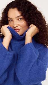 MINK PINK SABEL OVERSIZED KNIT - COBALT BLUE