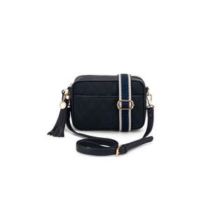 Bags: BLACK CAVIAR MAXINE BAG - NAVY