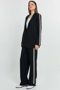 BETTY BASICS BIEN TRIM JOGGER - BLACK TRIM