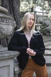 Humidity Lifestyle: HUMIDITY LIFESTYLE SHAE CARDI - BLACK