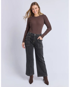 FOXWOOD BALMY JEAN - WASHED BLACK