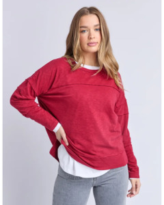 Foxwood: FOXWOOD JAYNE THROW ON TOP - RHUBARB RED