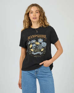 ALL ABOUT EVE HAMPSHIRE REGULAR TEE - WASHED BLACK