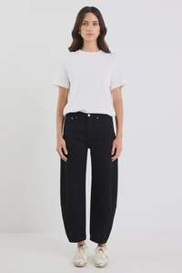AMONG THE BRAVE - GRADUATE BARREL JEANS - JET BLACK