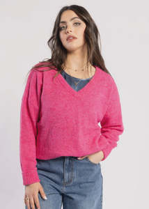 Drama The Label: DRAMA THE LABEL ROSALIND JUMPER - CARNATION